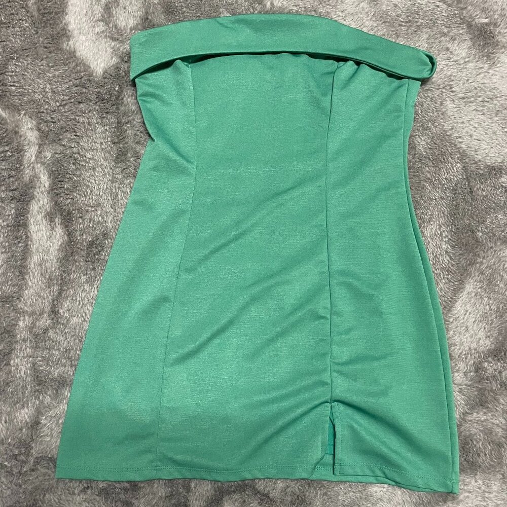 Green Pacsun (Kendall and Kylie) mini strapless dress